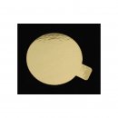 250 Goldscheiben 8 cm - mit Grifflasche