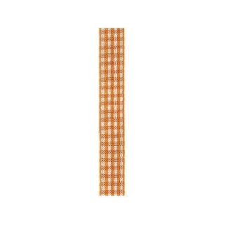 1 Karo-Schmuckband 15 mm x 50 m - orange