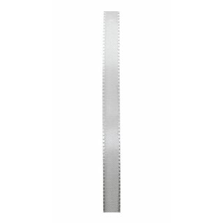 1 Seidenband 15 mm x 50 m - silbergrau