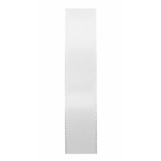 1 Seidenband 25 mm x 50 m - weiß