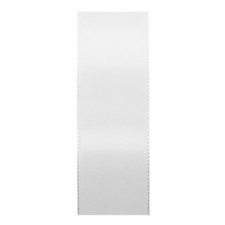 1 Seidenband 40 mm x 50 m - weiß