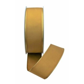 1 Taftband mit Goldkante 40 mm x 50 m - gold