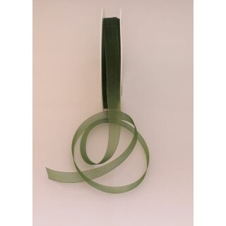 1 Organza-Schmuckband 15 mm x 50 m - forstgrün