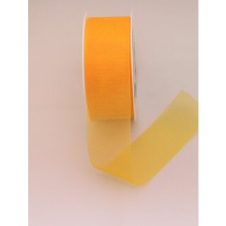 1 Organza-Schmuckband 40 mm x 50 m - mandarin