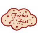 500 Weihnachts-Schmucketiketten - Frohes Fest / gold-rot