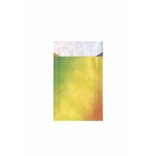 100 Geschenk-Flachbeutel 7 x 9 + 2 cm - Regenbogen