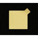 250 Goldscheiben 7,5 x 7,5 cm - mit Grifflasche