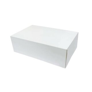 100 Tortenkartons 24 x 16 cm - weiß