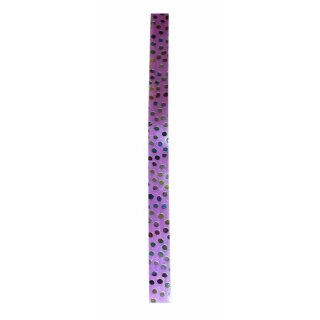1 Glanzband 10 mm x 250 m - rosa gepunktet