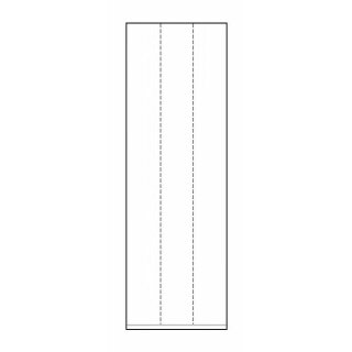 1000 Polyäthylen-Seitenfaltenbeutel 15 x 45 + 10 cm