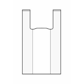 2000 Hemdchen-Tragbeutel 30 + 18 x 55 cm - weiß