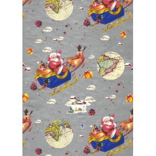 25 Weihnachts-Geschenkpapier 50 x 70 cm