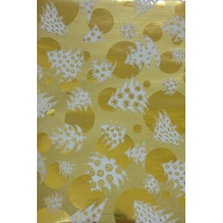 25 Weihnachts-Alu-Geschenkpapier 50 x 70 cm