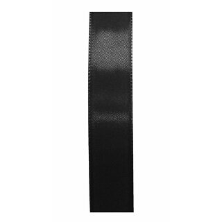 1 Seidenband 25 mm x 50 m - schwarz