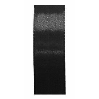 1 Seidenband 40 mm x 50 m - schwarz