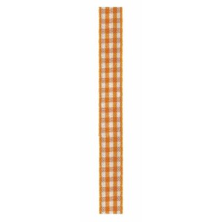 1 Karo-Schmuckband 10 mm x 50 m - orange