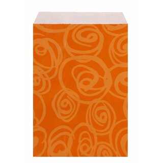 200 Geschenk-Flachbeutel 15 x 23 + 2 cm - Picasso orange