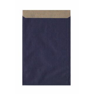 100 Geschenk-Flachbeutel 13 x 18 + 2 cm - blau