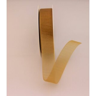 1 Organza-Schmuckband 25 mm x 50 m - gold