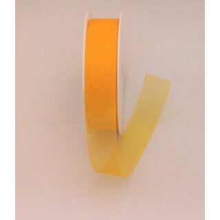 1 Organza-Schmuckband 25 mm x 50 m - mandarin