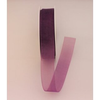 1 Organza-Schmuckband 25 mm x 50 m - lila