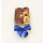 100 Schleifen mit Clip - XL - blau