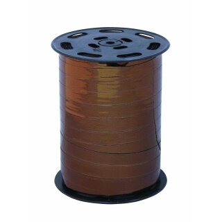 1 Glanzband metallic 9,5 mm x 250 m - chocolat