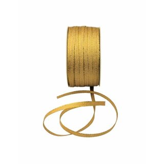 1 Brokat-Schmuckband 5 mm x 50 m - gold