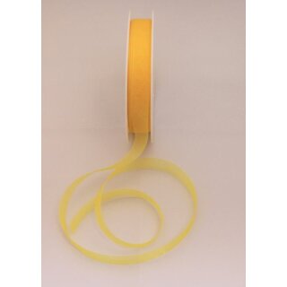 1 Organza-Schmuckband 15 mm x 50 m - gelb