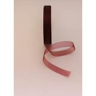 1 Organza-Schmuckband 15 mm x 50 m - bordeaux