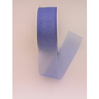 1 Organza-Schmuckband 40 mm x 50 m - azurblau