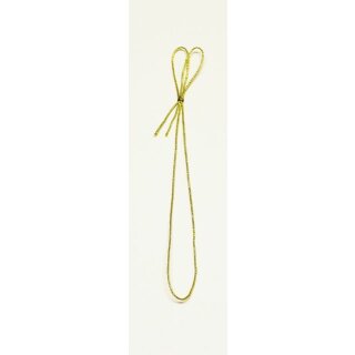 100 Schlingschleifen 20 cm - gold mit 2 Schlaufen