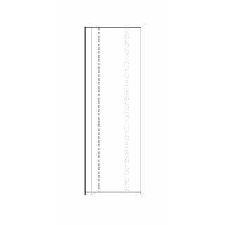 100 Polypropylen-Seitenfaltenbeutel 80 + 40 x 240 mm