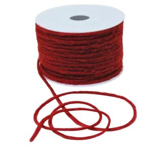 1 Woll-Kordel 4 mm x 80 m - rot