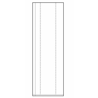 100 Polypropylen-Seitenfaltenbeutel 100 + 50 x 300 mm