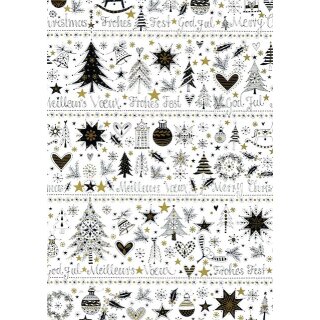 1 Weihnachts-Geschenkpapier 30 cm x 250 m