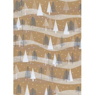 1 Weihnachts-Geschenkpapier 50 cm x 250 m