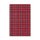 100 Geschenk-Flachbeutel 13 x 18 + 2 cm - Tartan rot