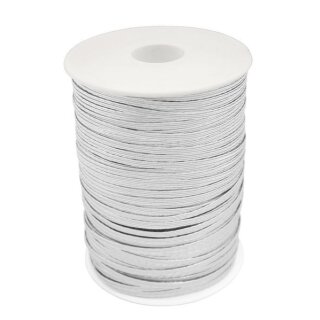 1 Silber-Kordel 4 mm x 200 m - elastisch