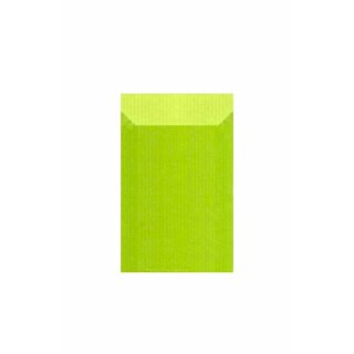 100 Geschenk-Flachbeutel 7 x 9 + 2 cm - limone-quitte