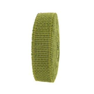 1 Jute-Schmuckband 45 mm x 20 m - olivgrün
