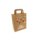 250 Papier-Tragetaschen 22 x 28 + 10 cm - Merry Christmas