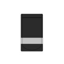 1000 Standbodenbeutel 130 x 225 + 70 mm - schwarz mit...
