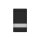 1000 Standbodenbeutel 130 x 225 + 70 mm - schwarz mit Sichtfenster