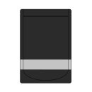 500 Standbodenbeutel 210 x 310 + 110 mm - schwarz mit...