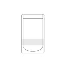 1000 Standbodenbeutel 130 x 225 + 70 mm - wei&szlig; mit...