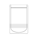 1000 Standbodenbeutel 180 x 290 + 90 mm - wei&szlig; mit...