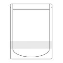 500 Standbodenbeutel 250 x 340 + 130 mm - wei&szlig; mit...