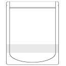 500 Standbodenbeutel 300 x 370 + 160 mm - wei&szlig; mit...