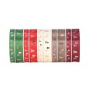 1 Taftband 15 mm x 25 m - champagner Forest